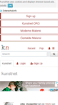 Mobile Screenshot of kunstnet.org